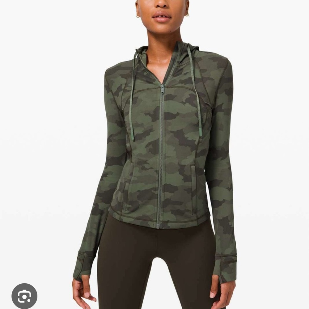 Lululemon define jacket green camo